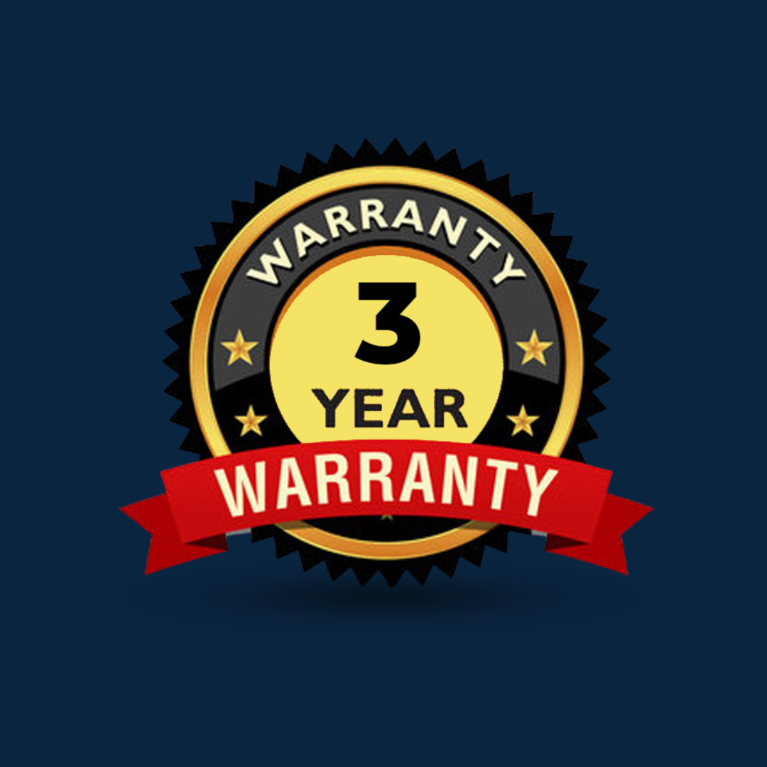 3 Year Warranty